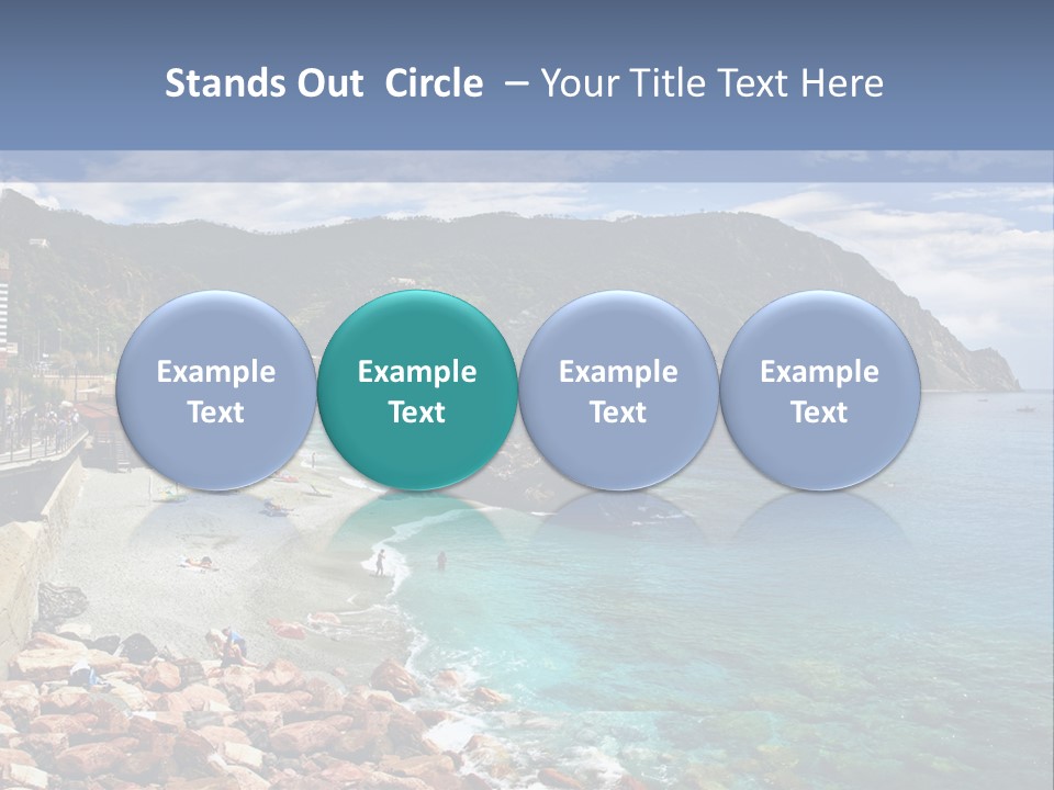 Vacation Landscape Tourism PowerPoint Template