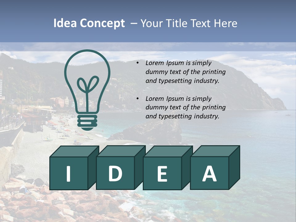 Vacation Landscape Tourism PowerPoint Template