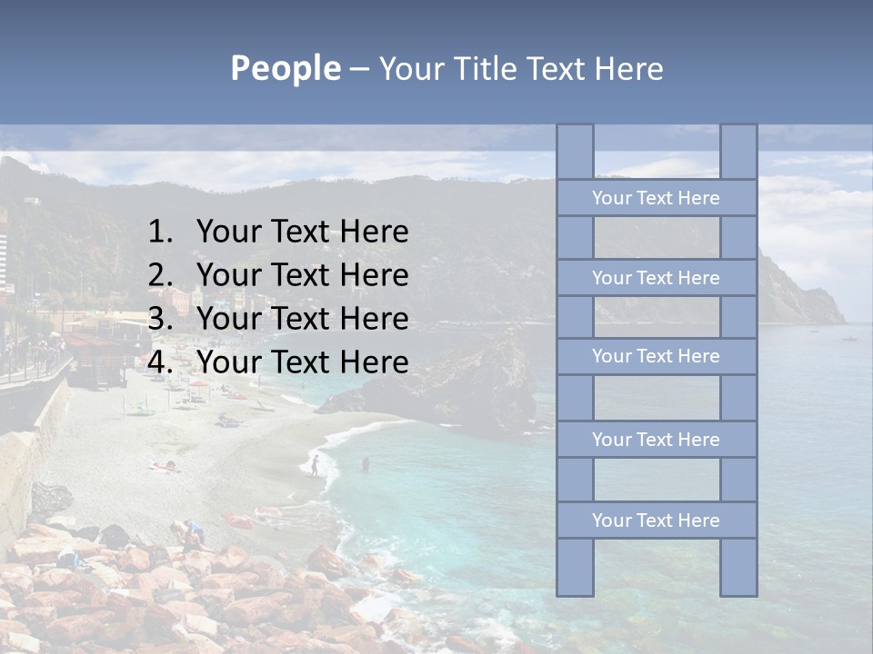 Vacation Landscape Tourism PowerPoint Template