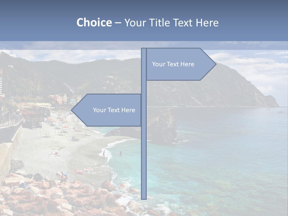 Vacation Landscape Tourism PowerPoint Template