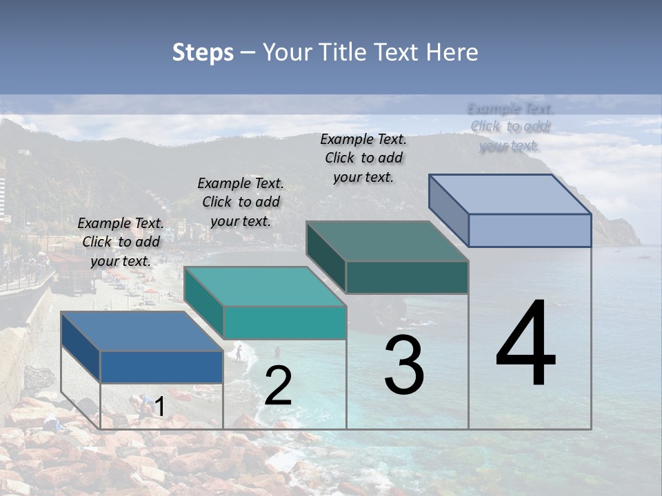Vacation Landscape Tourism PowerPoint Template