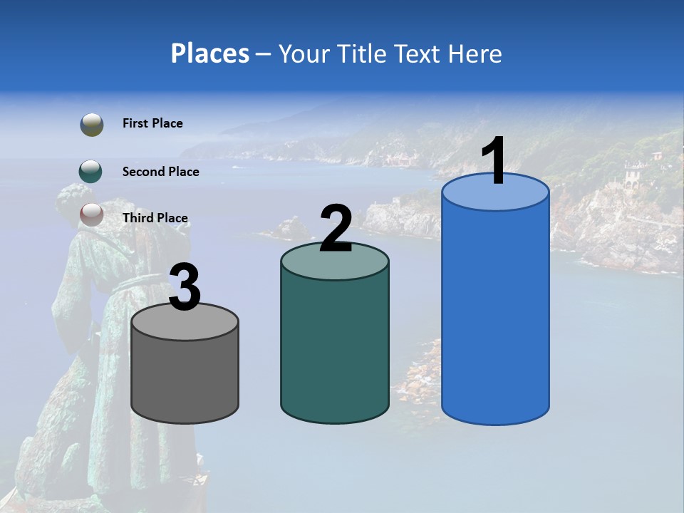 Blue Resort Attraction PowerPoint Template