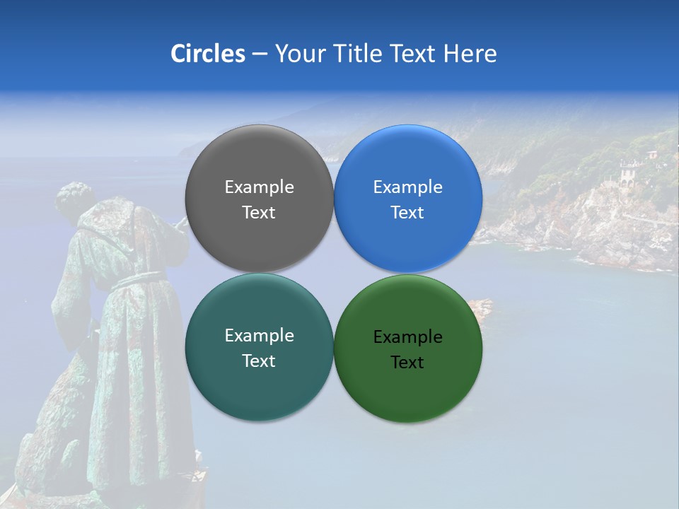 Blue Resort Attraction PowerPoint Template