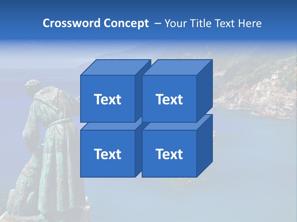 Blue Resort Attraction PowerPoint Template