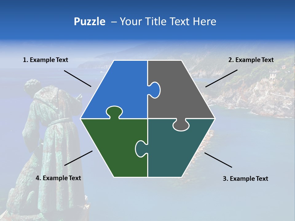 Blue Resort Attraction PowerPoint Template