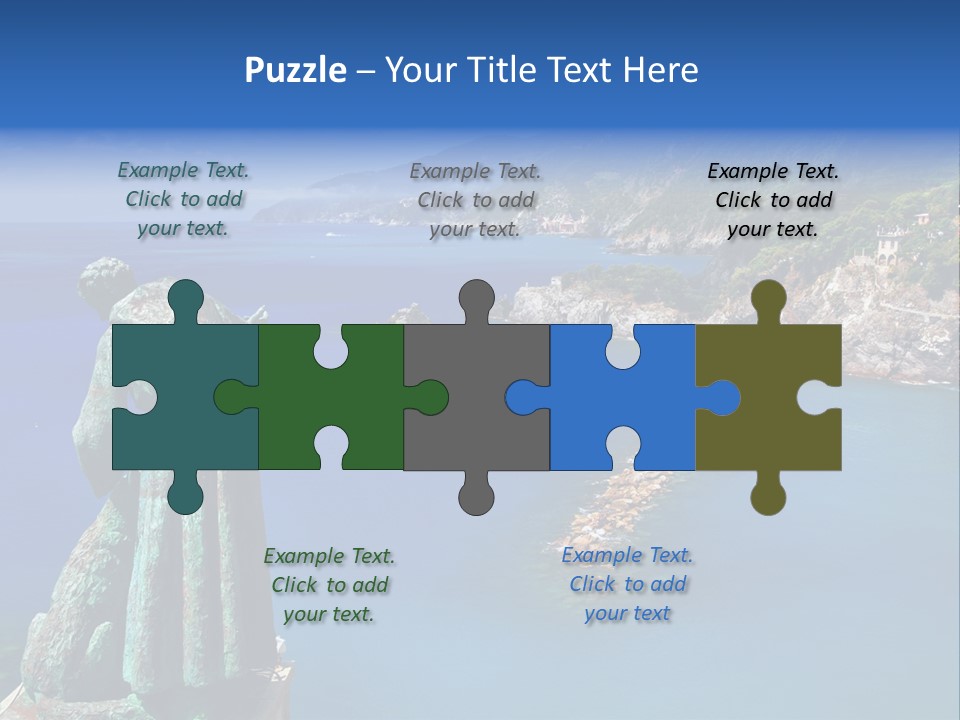 Blue Resort Attraction PowerPoint Template