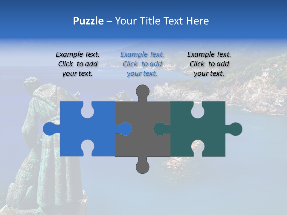 Blue Resort Attraction PowerPoint Template