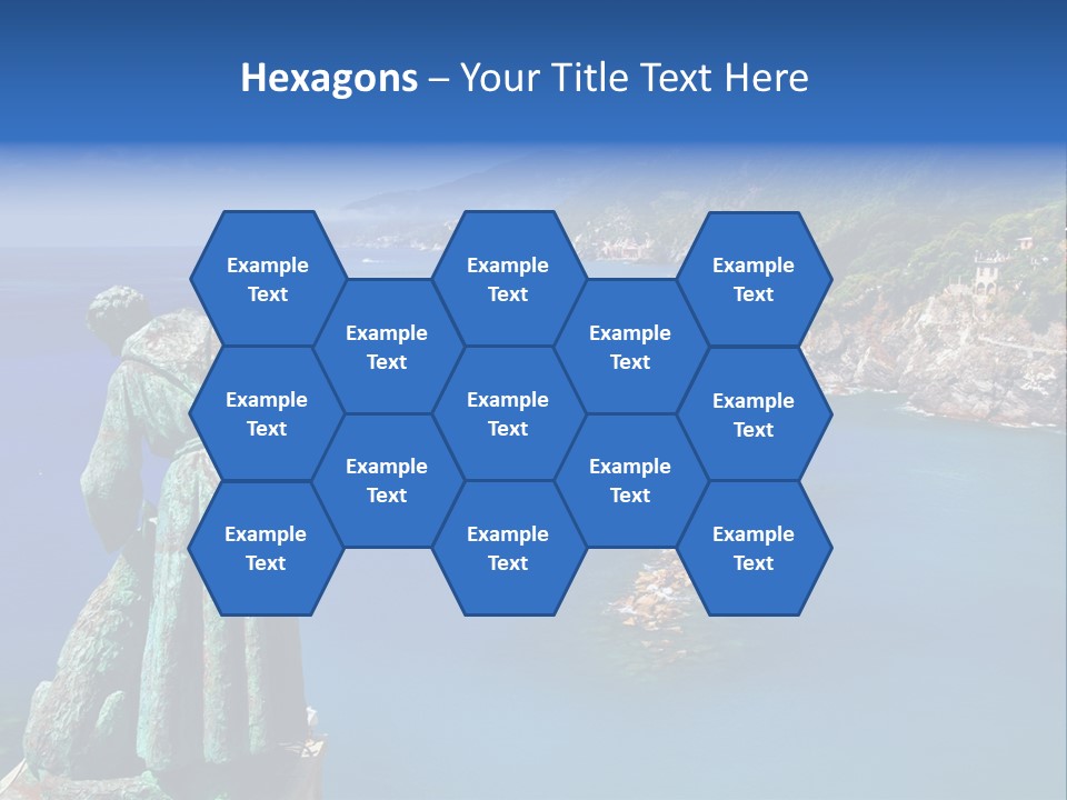 Blue Resort Attraction PowerPoint Template