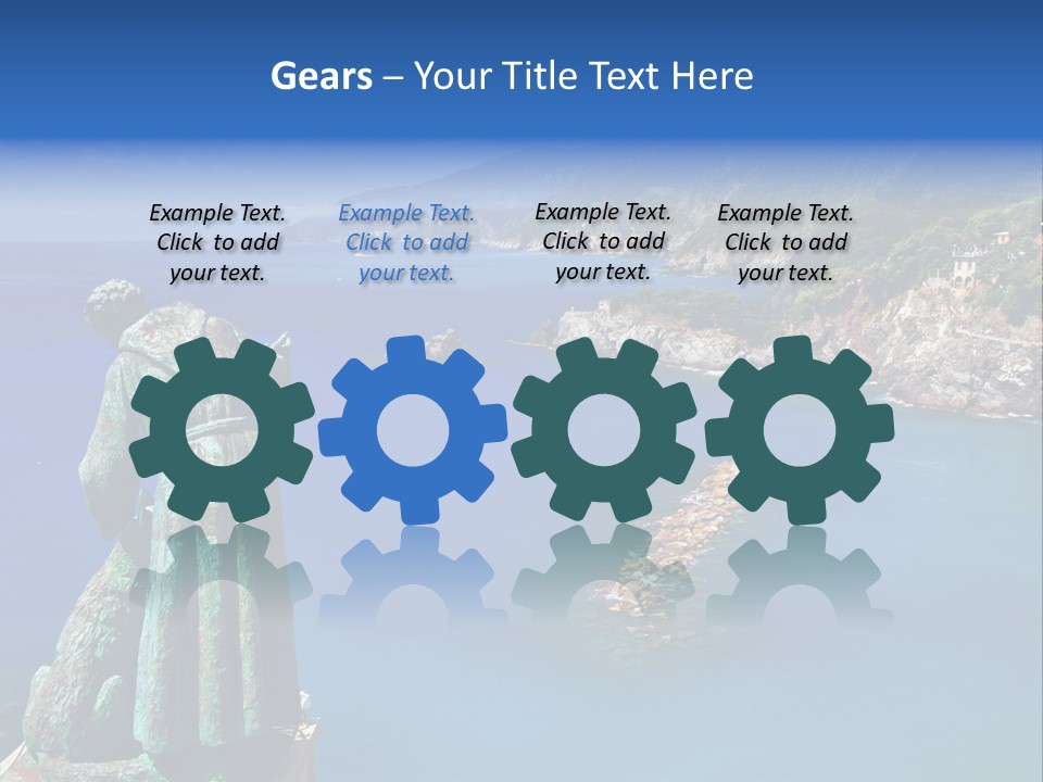 Blue Resort Attraction PowerPoint Template