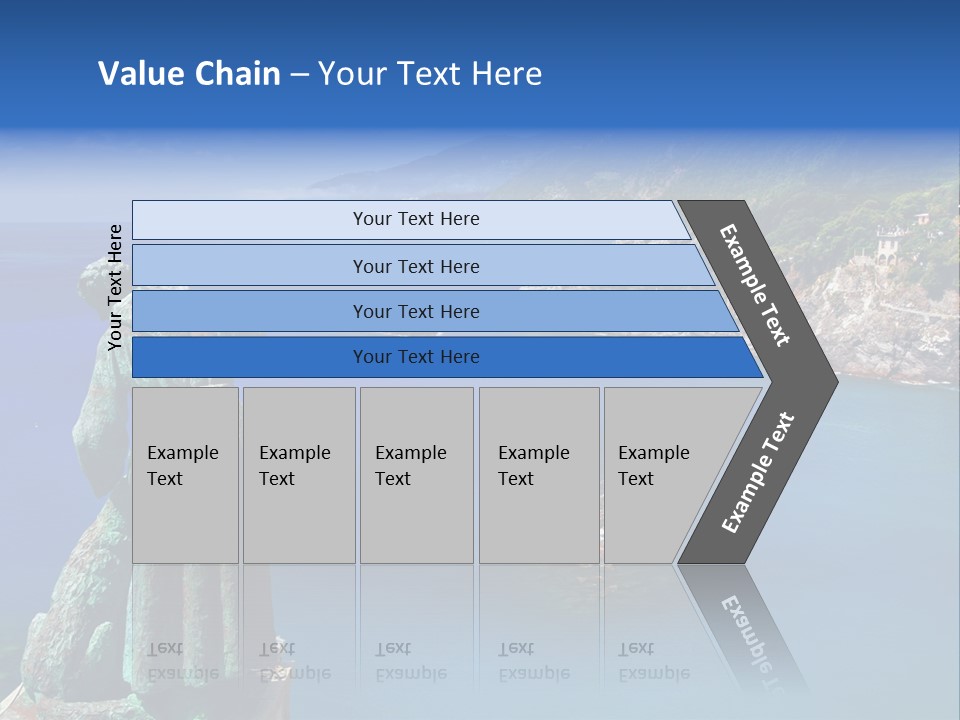 Blue Resort Attraction PowerPoint Template
