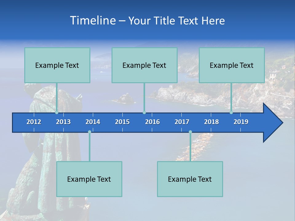 Blue Resort Attraction PowerPoint Template