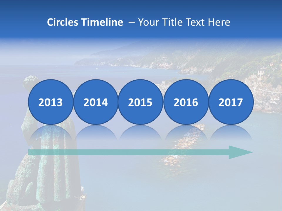 Blue Resort Attraction PowerPoint Template