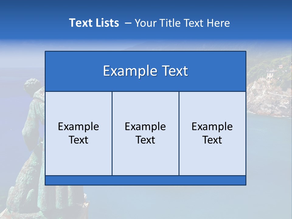 Blue Resort Attraction PowerPoint Template