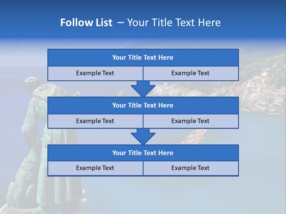 Blue Resort Attraction PowerPoint Template