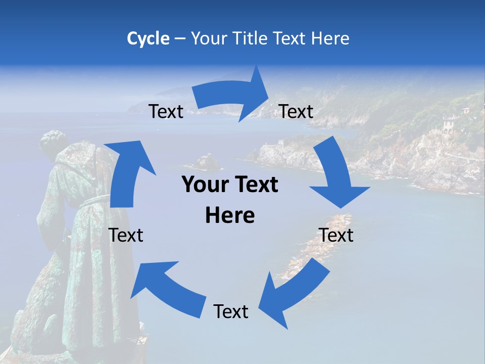 Blue Resort Attraction PowerPoint Template