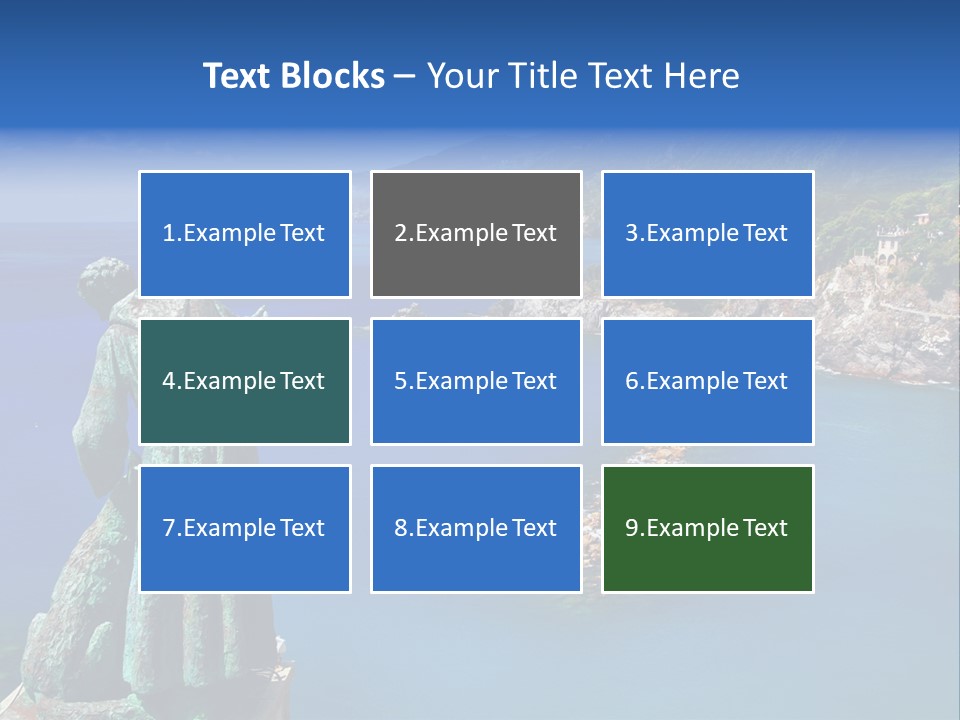 Blue Resort Attraction PowerPoint Template