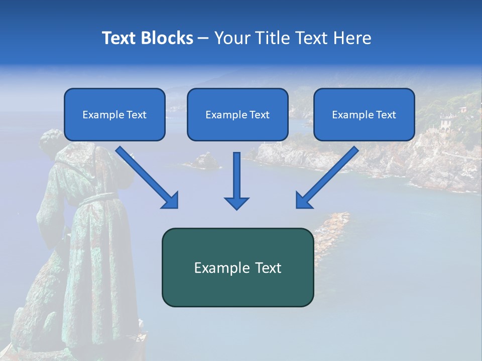 Blue Resort Attraction PowerPoint Template