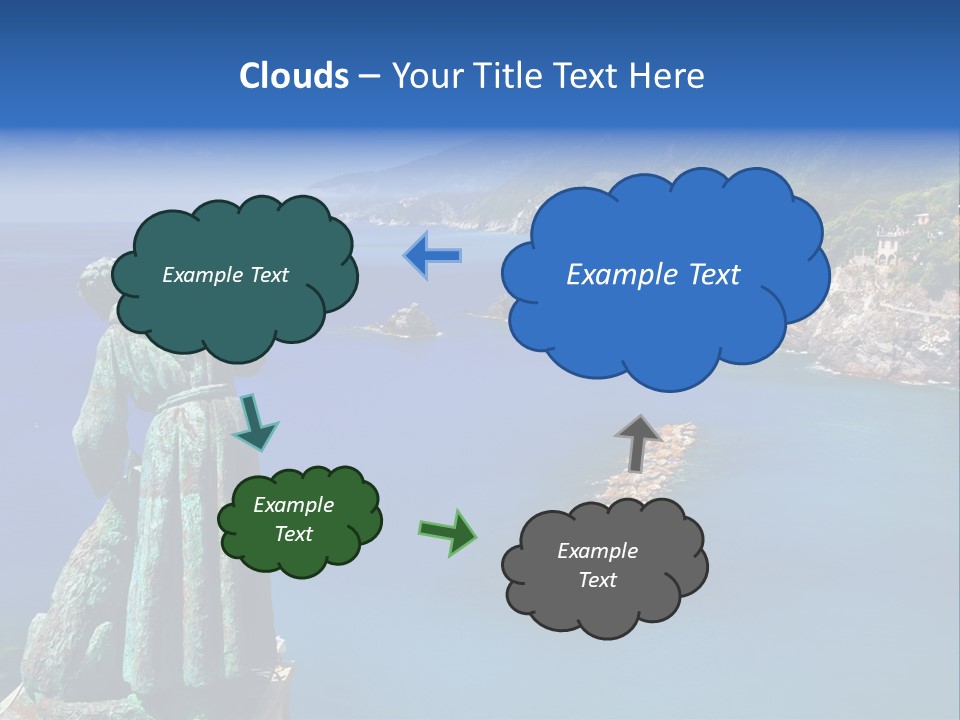 Blue Resort Attraction PowerPoint Template