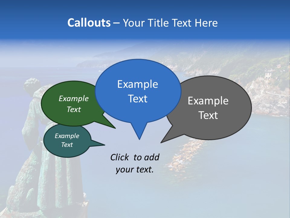 Blue Resort Attraction PowerPoint Template