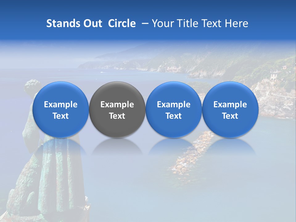 Blue Resort Attraction PowerPoint Template