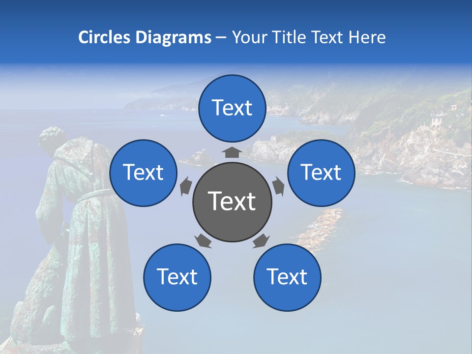 Blue Resort Attraction PowerPoint Template