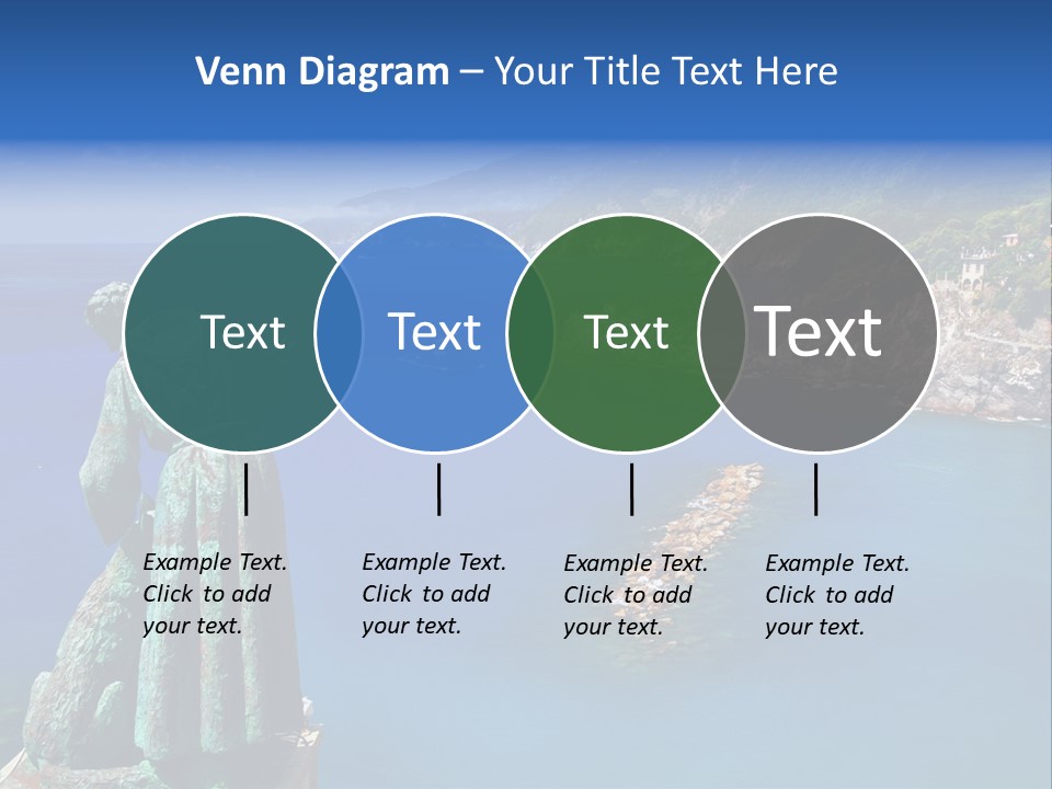 Blue Resort Attraction PowerPoint Template