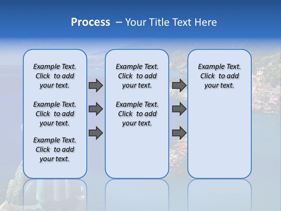 Blue Resort Attraction PowerPoint Template