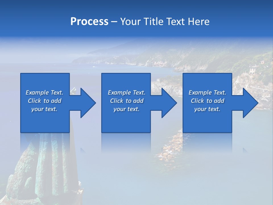 Blue Resort Attraction PowerPoint Template