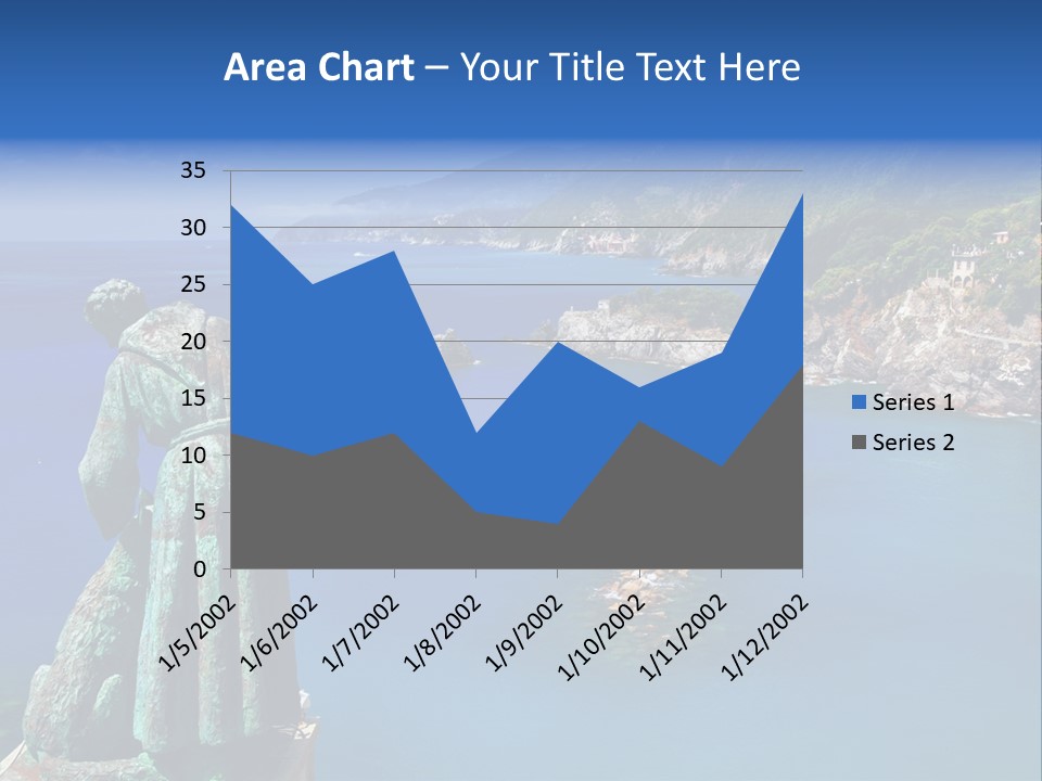 Blue Resort Attraction PowerPoint Template