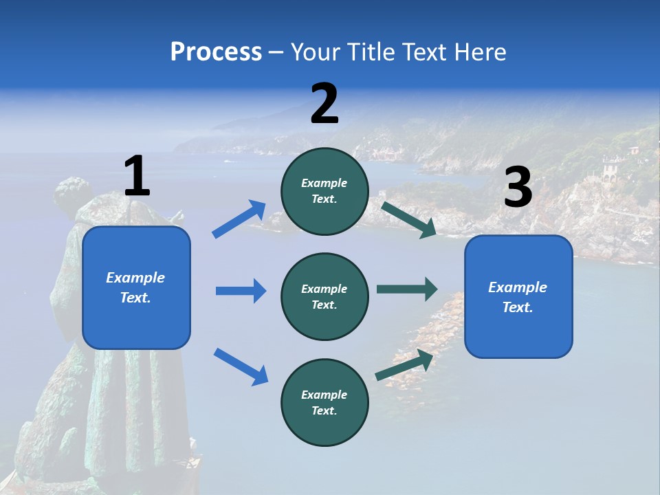 Blue Resort Attraction PowerPoint Template