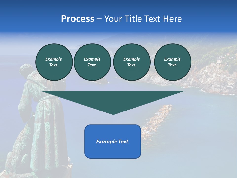 Blue Resort Attraction PowerPoint Template