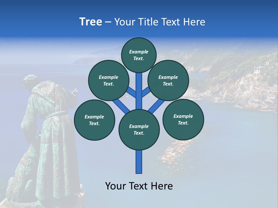 Blue Resort Attraction PowerPoint Template