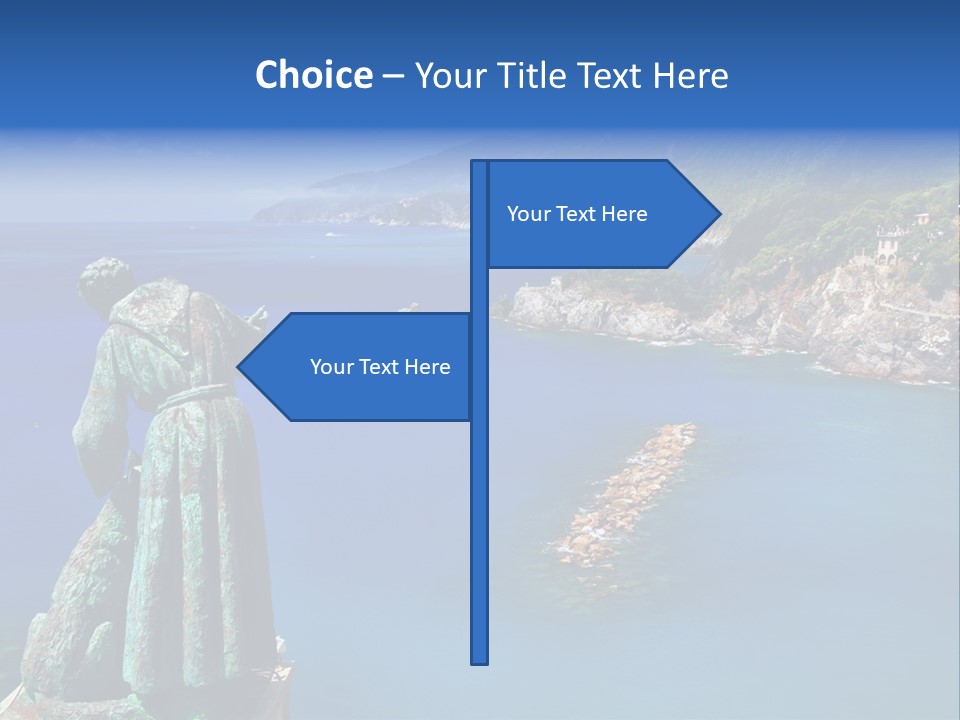 Blue Resort Attraction PowerPoint Template