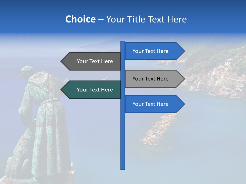 Blue Resort Attraction PowerPoint Template