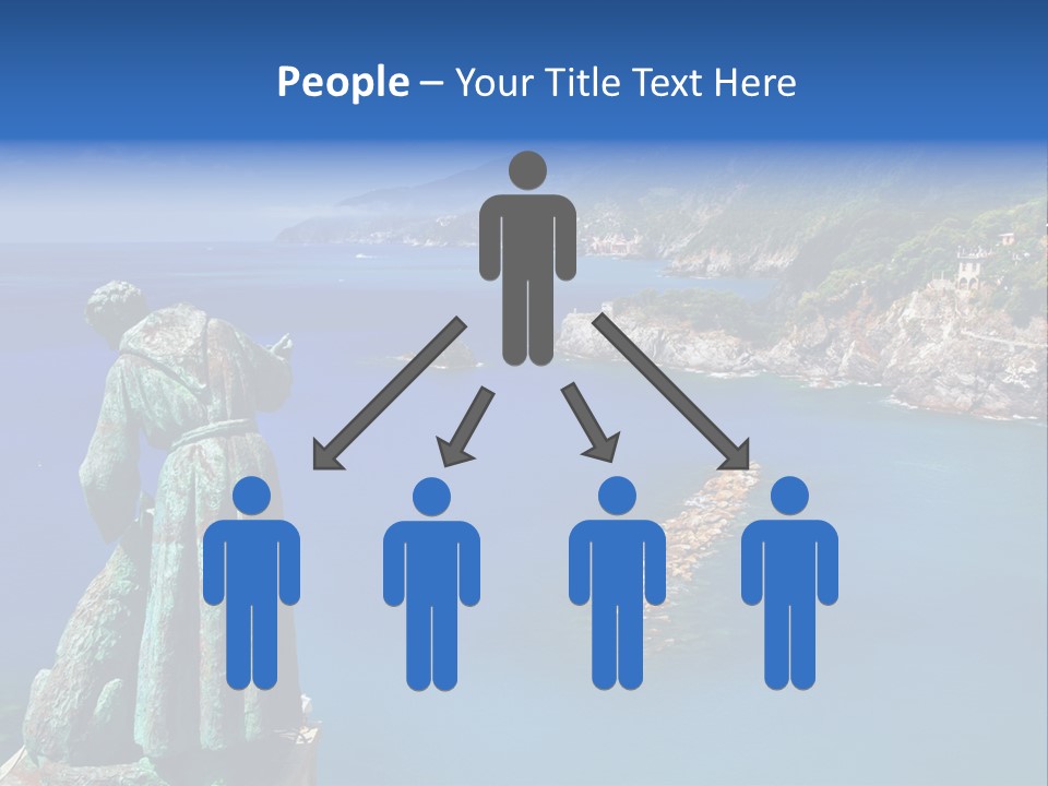 Blue Resort Attraction PowerPoint Template