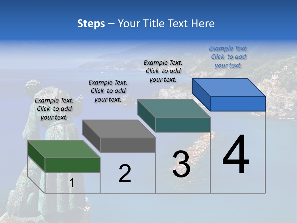 Blue Resort Attraction PowerPoint Template