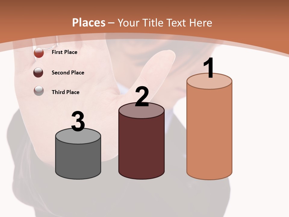 Deny Office Worker PowerPoint Template