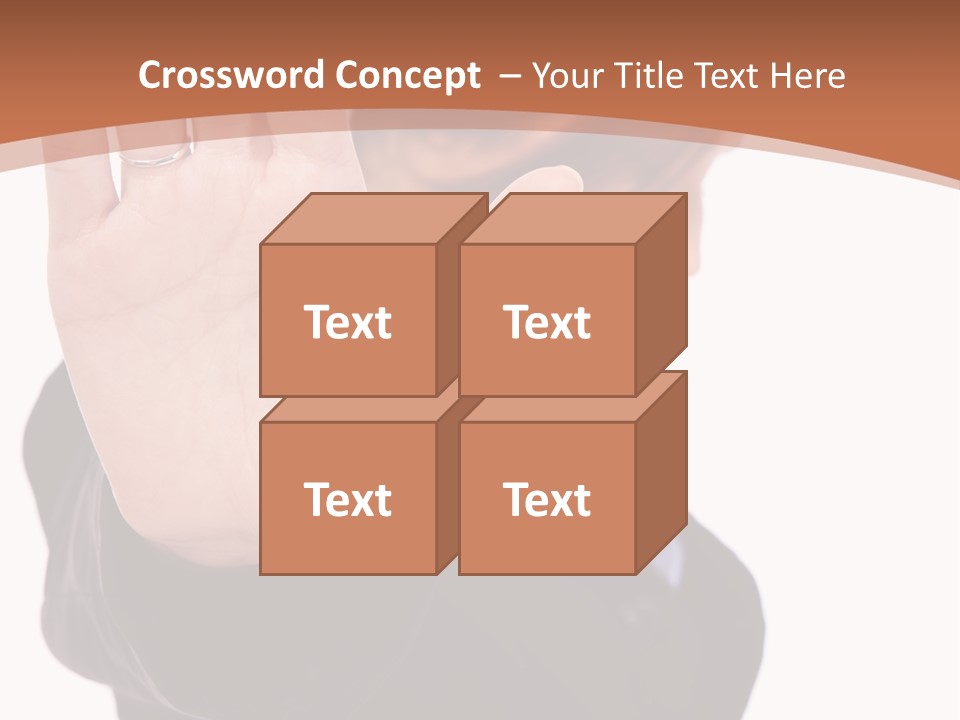 Deny Office Worker PowerPoint Template
