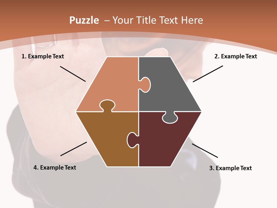 Deny Office Worker PowerPoint Template
