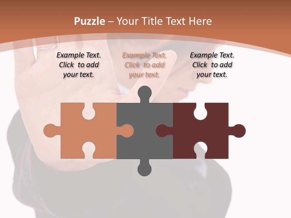 Deny Office Worker PowerPoint Template