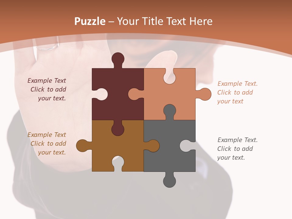 Deny Office Worker PowerPoint Template