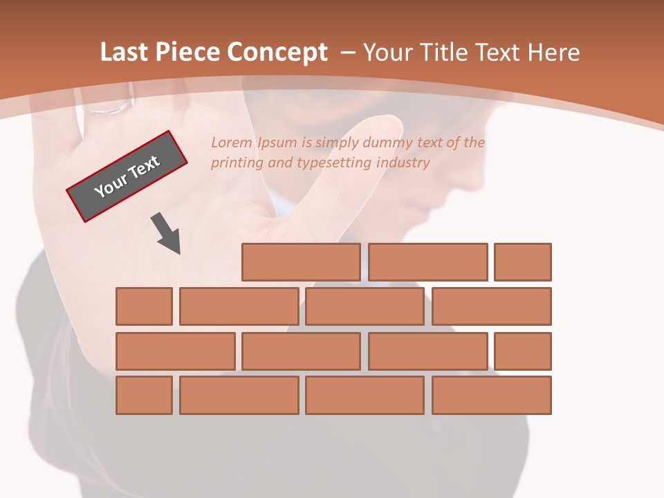 Deny Office Worker PowerPoint Template