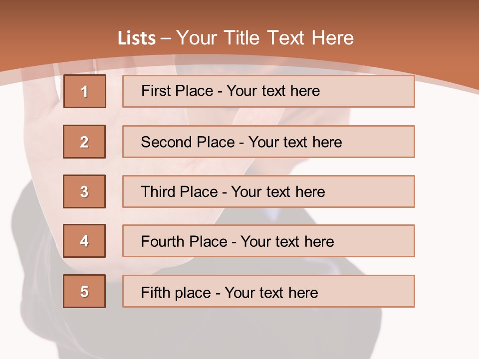 Deny Office Worker PowerPoint Template
