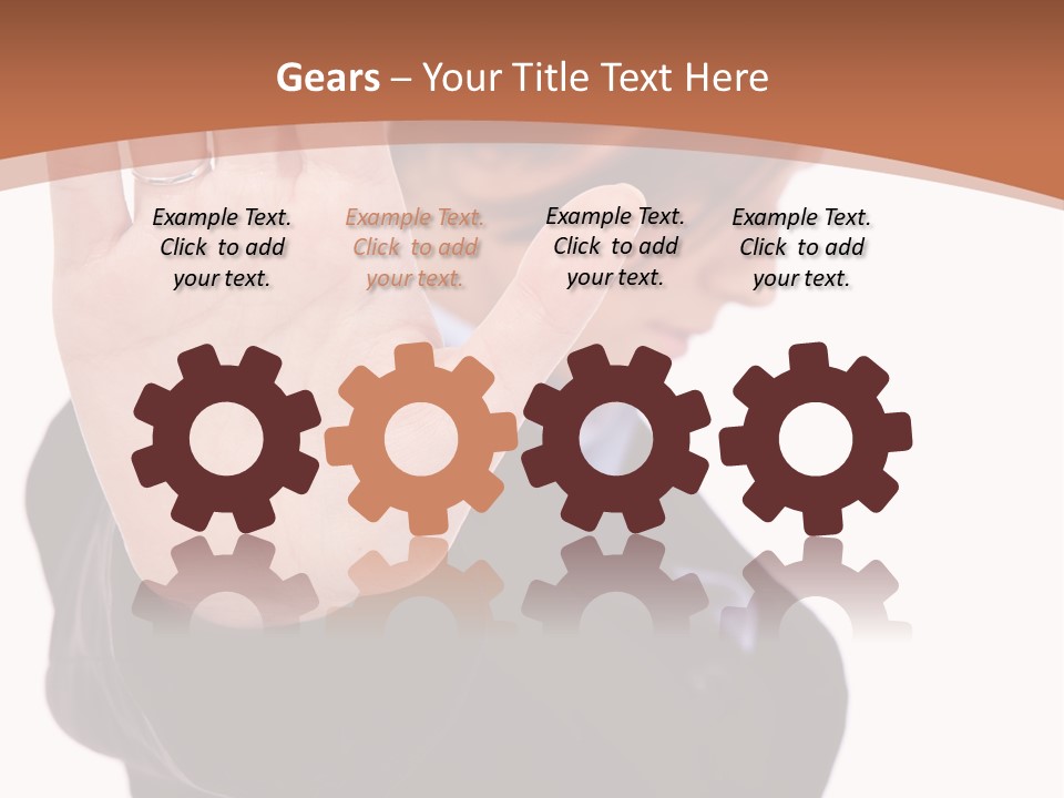 Deny Office Worker PowerPoint Template