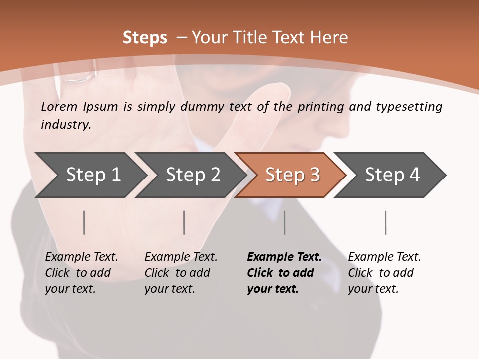 Deny Office Worker PowerPoint Template