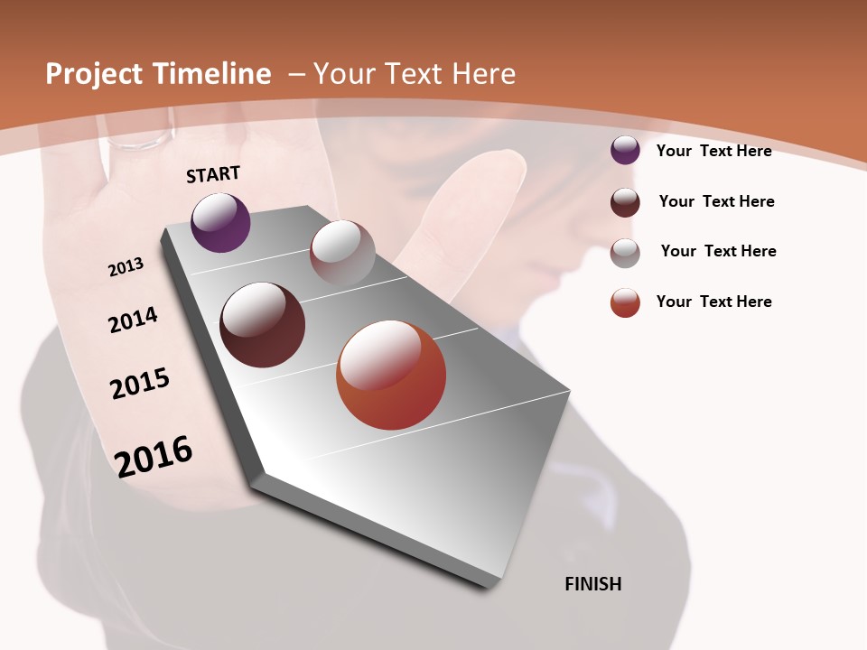 Deny Office Worker PowerPoint Template