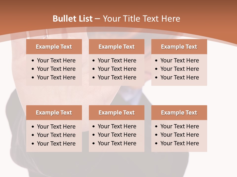 Deny Office Worker PowerPoint Template