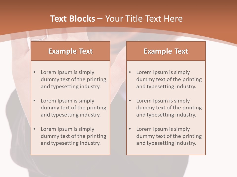 Deny Office Worker PowerPoint Template