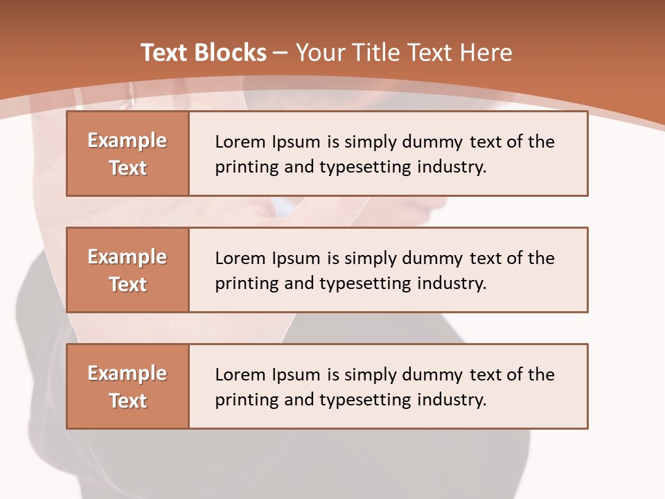 Deny Office Worker PowerPoint Template