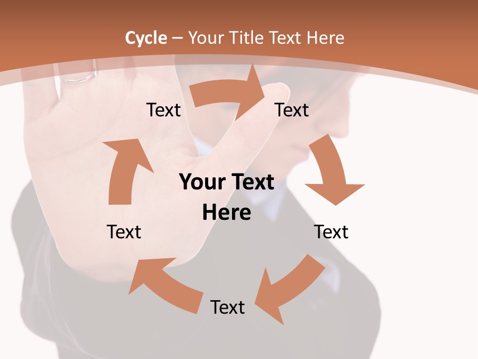 Deny Office Worker PowerPoint Template